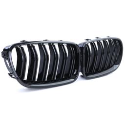 Njurar dubbelribbad Performance-design blanksvart till BMW 5-Serie F10 F11 2010-2017 - 4