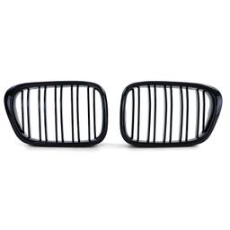 Njurar dubbelribbad Performance-design blanksvart till BMW 5-Serie E39 1995-2003 - 3