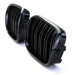 Njurar dubbelribbad Performance-design blanksvart till BMW 5-Serie E39 1995-2003 - 4