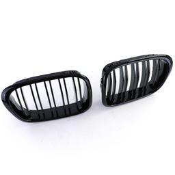 Njurar dubbelribbad Performance-design blanksvart till BMW 5-Serie E39 1995-2003 - 5