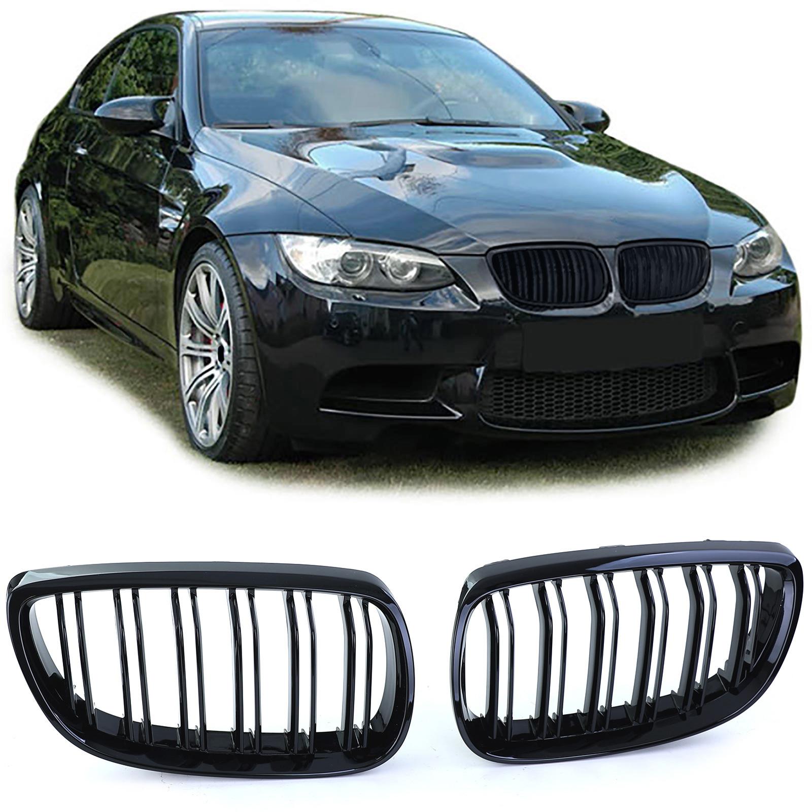 Njurar dubbelribbad Performance-design blanksvart till BMW 3-Serie E92 E93 2006-2010