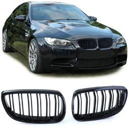 Njurar dubbelribbad Performance-design blanksvart till BMW 3-Serie E92 E93 2006-2010