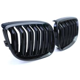 Njurar dubbelribbad Performance-design blanksvart till BMW 3-Serie E92 E93 2006-2010 - 3