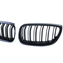 Njurar dubbelribbad Performance-design blanksvart till BMW 3-Serie E92 E93 2006-2010 - 4