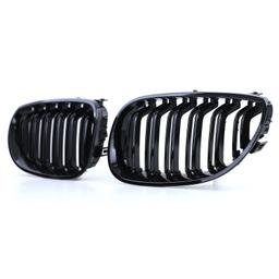 Njurar dubbelribbad Performance-design blanksvart till BMW 5-Serie E60 E61 2003-2010 - 3