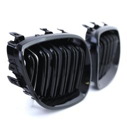Njurar dubbelribbad Performance-design blanksvart till BMW 5-Serie E60 E61 2003-2010 - 4