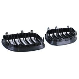 Njurar dubbelribbad Performance-design blanksvart till BMW 5-Serie E60 E61 2003-2010 - 7