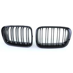 Njurar dubbelribbad Performance-design blanksvart till BMW 3-Serie E46 1998-2001 - 2
