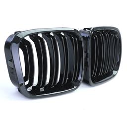 Njurar dubbelribbad Performance-design blanksvart till BMW 3-Serie E46 1998-2001 - 3
