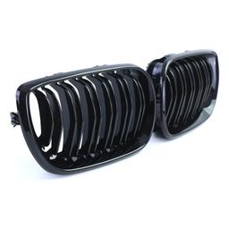 Njurar dubbelribbad Performance-design blanksvart till BMW 3-Serie E46 2001-2005 - 3