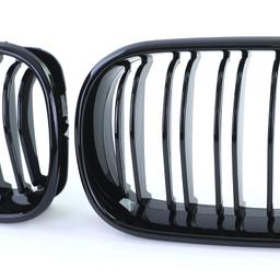 Njurar dubbelribbad Performance-design blanksvart till BMW 3-Serie E46 2001-2005 - 4