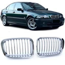 Njurar sportutförande krom till BMW 3-Serie E46 före facelift 1998-2001