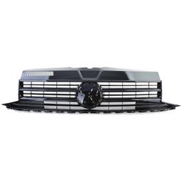 Frontgrill blanksvart till VW T6 Bus Transporter 2015-2019 - 5
