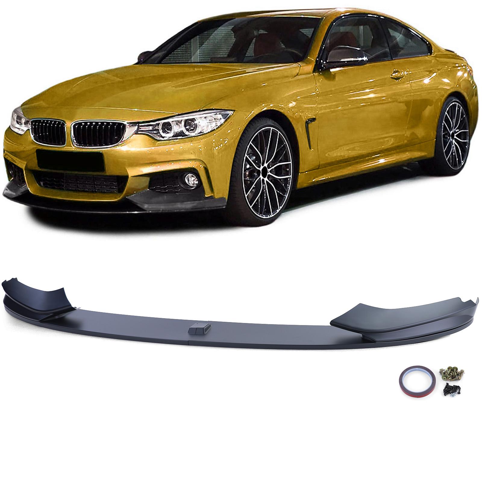 Frontspoilerläpp mattsvart för BMW 4-serie F32/F33/F36 från 2013