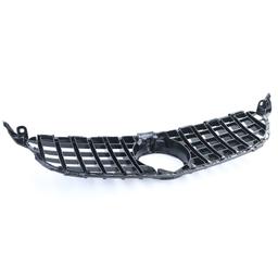 Frontgrill sportutförande blanksvart/krom till Mercedes C-Klass W205 S205 2014-2018 - 6