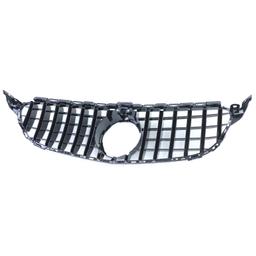 Frontgrill sportutförande blanksvart/krom till Mercedes C-Klass W205 S205 2014-2018 - 7