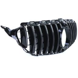 Frontgrill sportutförande blanksvart till Mercedes C-Klass W205 S205 2014-2018 - 3