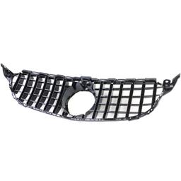 Frontgrill sportutförande blanksvart till Mercedes C-Klass W205 S205 2014-2018 - 7