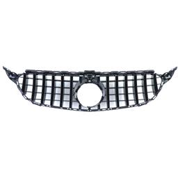 Frontgrill sportutförande blanksvart till Mercedes C-Klass W205 S205 2014-2018 - 8