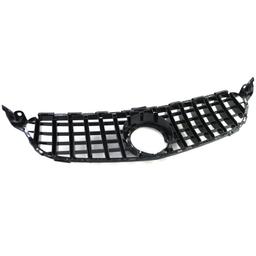 Frontgrill sportutförande blanksvart/krom till Mercedes C-Klass W205 S205 2018-2021 - 7