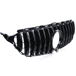 Frontgrill sportutförande blanksvart till Mercedes C-Klass W205 S205 2018-2021 - 3