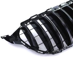 Frontgrill sportutförande blanksvart till Mercedes C-Klass W205 S205 2018-2021 - 6