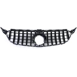 Frontgrill sportutförande blanksvart till Mercedes C-Klass W205 S205 2018-2021 - 8