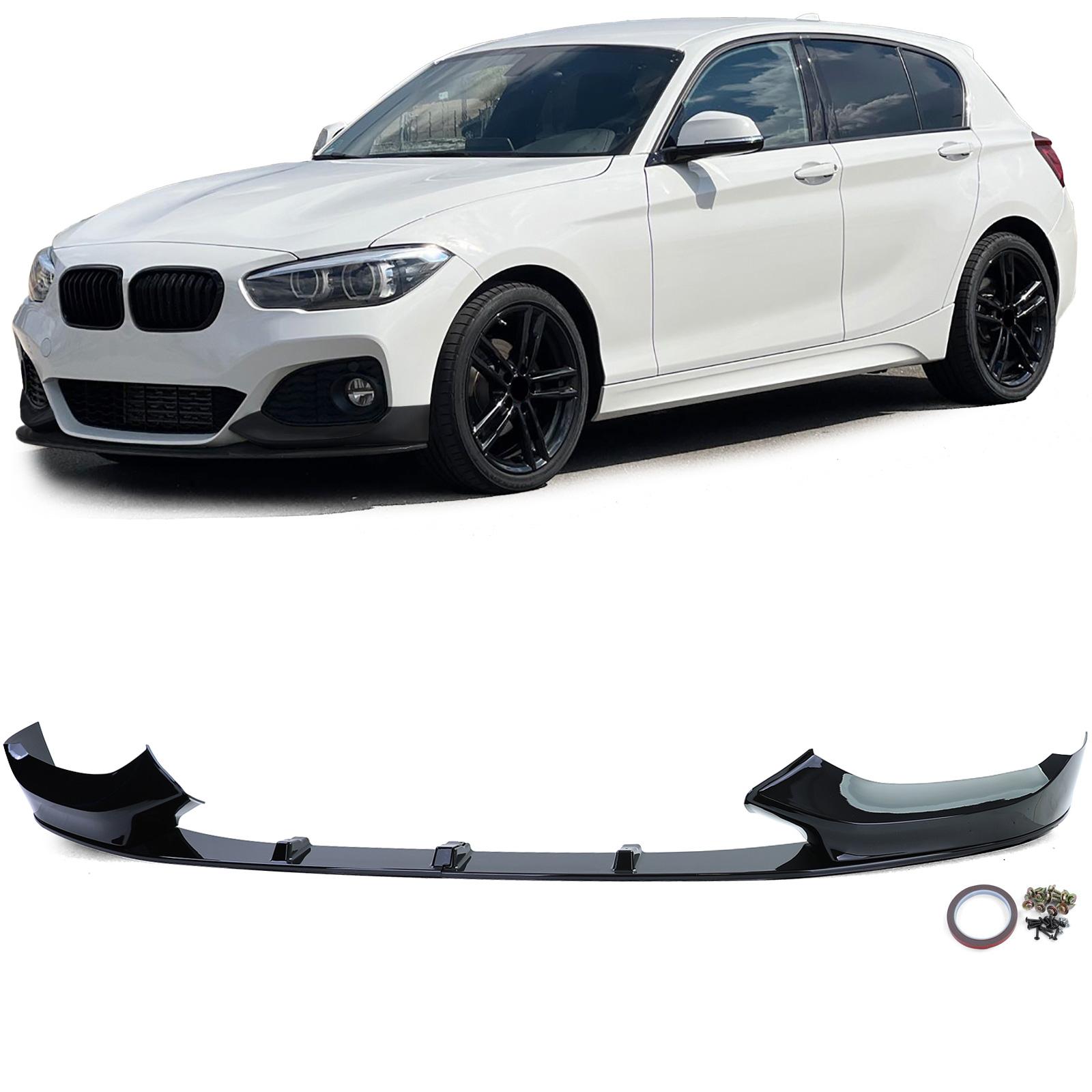 Frontspoilerläpp blanksvart för BMW 1-serie F20/F21 2015–2019