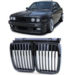 Njurar sportutförande blanksvart till BMW 3-Serie E30 1982-1994