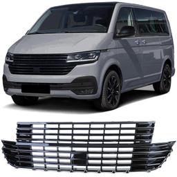 Blanksvart sportgrill utan emblem till VW Bus T6.1 från 2019