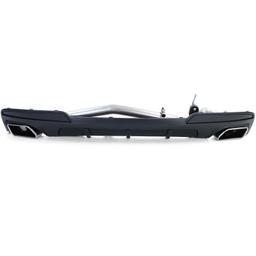 Diffusor med avgasändrör mattsvart för BMW F10 F11 520 525 528 530 - 3