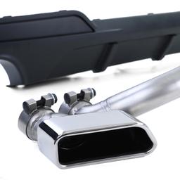 Diffusor med avgasändrör mattsvart för BMW F10 F11 520 525 528 530 - 7