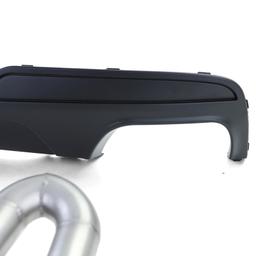 Diffusor med avgasändrör mattsvart för BMW F10 F11 520 525 528 530 - 8