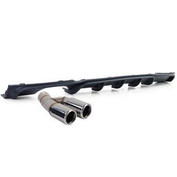 Diffusor med avgasändrör mattsvart för BMW F30 F31 316 318 320 - 2