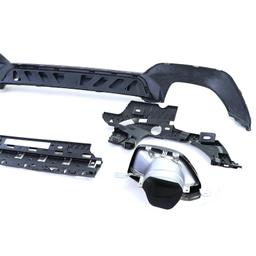 Diffusor med avgasändrör blanksvart för BMW 3-Serie G20 G21 320 330 - 9