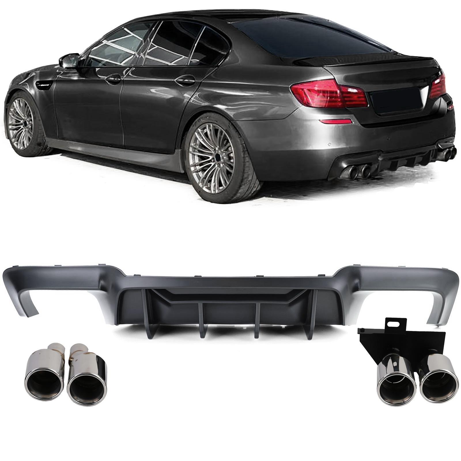 Diffusor mattsvart till BMW 5-serie F10/F11 2010-2017, 520i/d, 523i, 525d, 528i och 530i/d, med M-paket