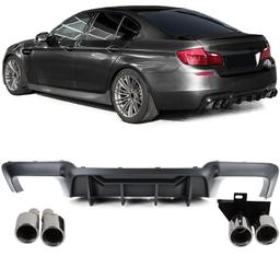 Diffusor mattsvart till BMW 5-serie F10/F11 2010-2017, 520i/d, 523i, 525d, 528i och 530i/d, med M-paket