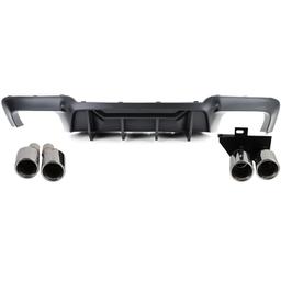 Diffusor mattsvart till BMW 5-serie F10/F11 2010-2017, 520i/d, 523i, 525d, 528i och 530i/d, med M-paket - 2