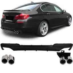 Diffusor mattsvart till BMW 5-serie F10/F11 2010-2017, 520i/d, 523i, 525d, 528i och 530i/d, med M-paket
