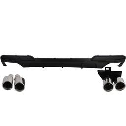 Diffusor mattsvart till BMW 5-serie F10/F11 2010-2017, 520i/d, 523i, 525d, 528i och 530i/d, med M-paket - 2