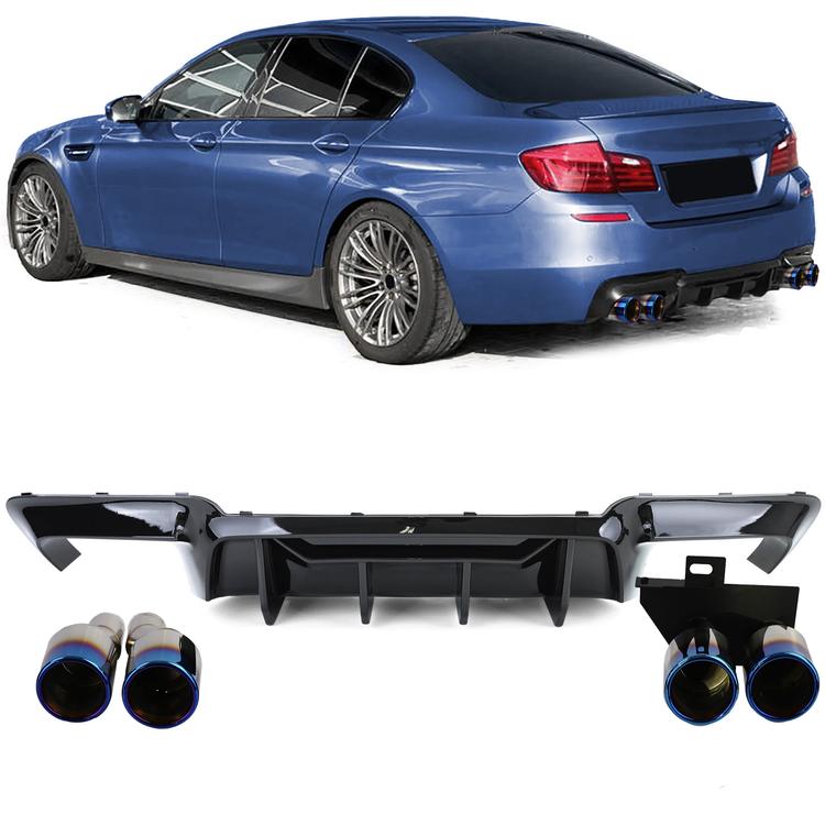 Diffusor med avgasändrör för BMW F10 F11 520 523 525 528 530