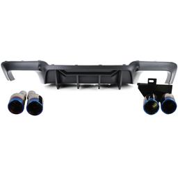 Diffusor mattsvart till BMW 5-serie F10/F11 2010-2017, 520i/d, 523i, 525d, 528i och 530i/d, med M-paket - 2