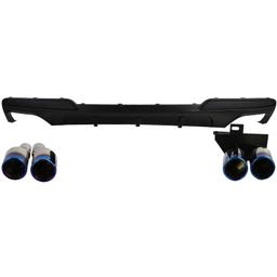 Diffusor mattsvart till BMW 5-serie F10/F11 2010-2017, 520i/d, 523i, 525d, 528i och 530i/d, med M-paket - 2