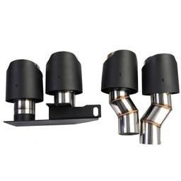 Diffusor med avgasändrör kolfiberlook för BMW F10 F11 520 523 525 528 530 - 8