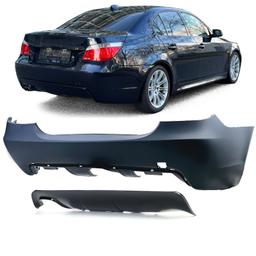 Bakstötfångare med diffusor blanksvart för BMW E60 sedan 2003-2007