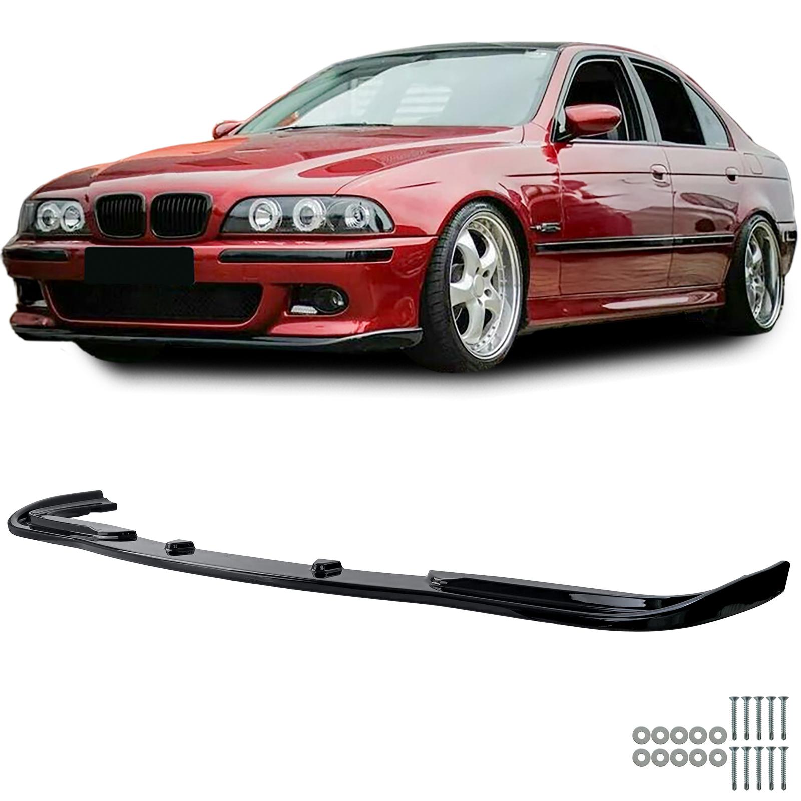 Frontspoiler blanksvart till BMW 5-serie E39 Sedan och Touring 1995-2000 före facelift, med M-paket