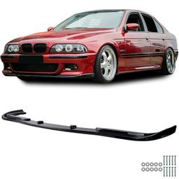 Frontspoiler blanksvart till BMW 5-serie E39 Sedan och Touring 1995-2000 före facelift, med M-paket