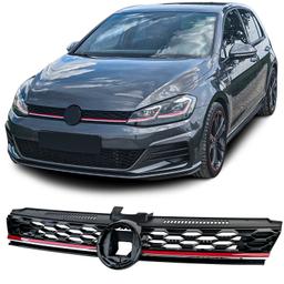 Frontgrill blanksvart till VW Golf 7 GTI Facelift 2017-2020