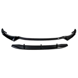 Frontspoiler blanksvart till BMW X3 G01 2017-2021 före facelift, med M-paket - 7