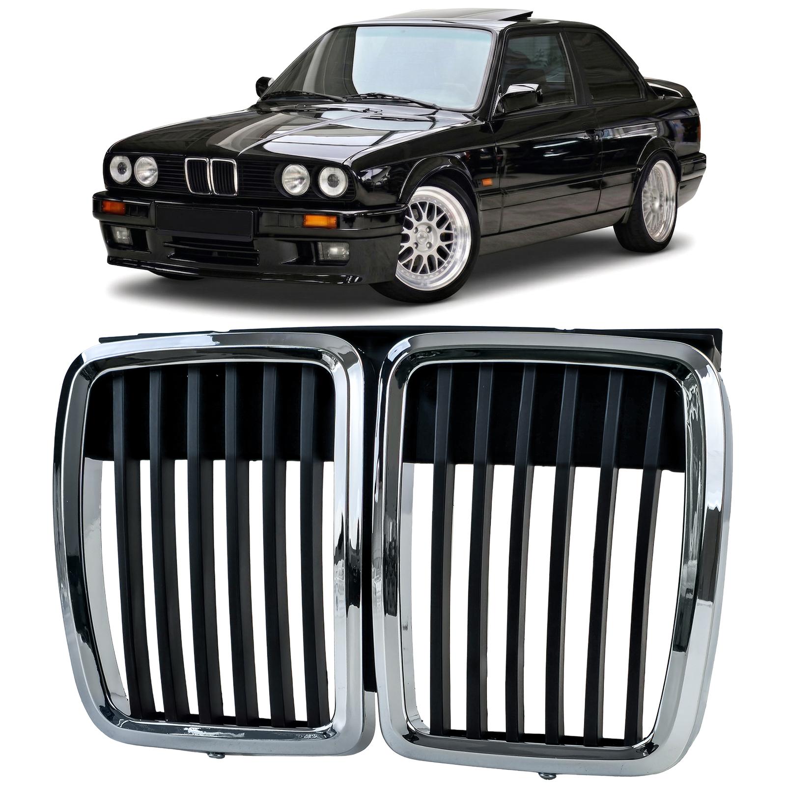 Njurar sportutförande svart/krom till BMW 3-Serie E30 1982-1994